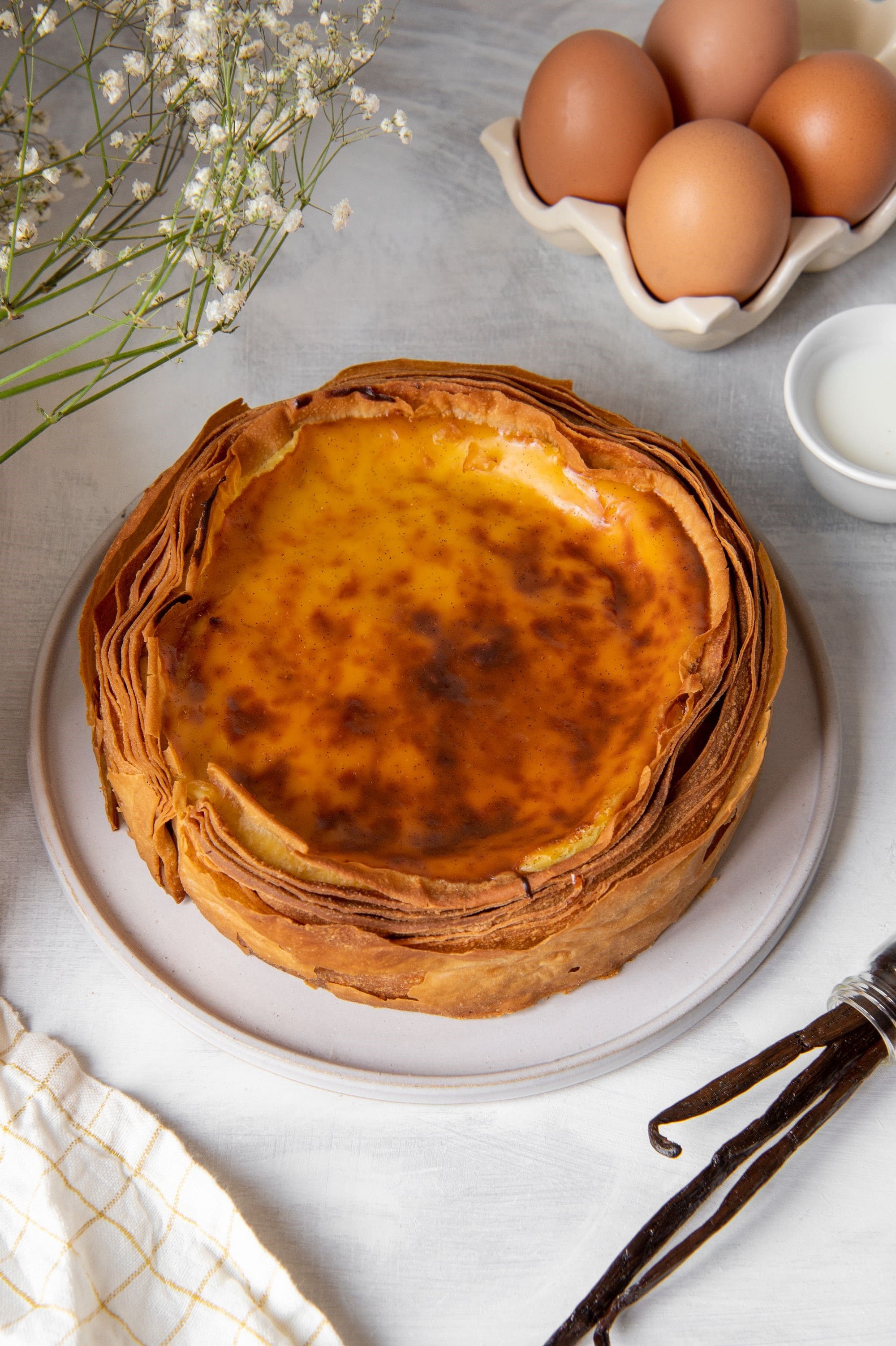 Part de flan de la maison Tranché