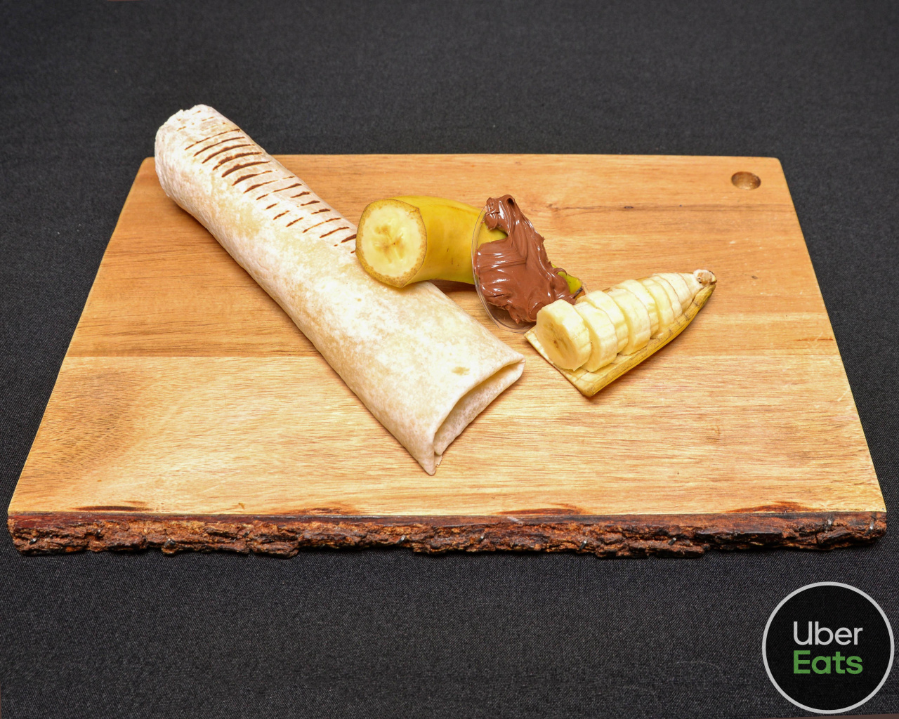 Mini wrap nutella banane
