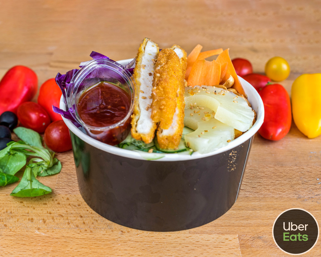 HOT CHIKEN BOWL ( Halal food )