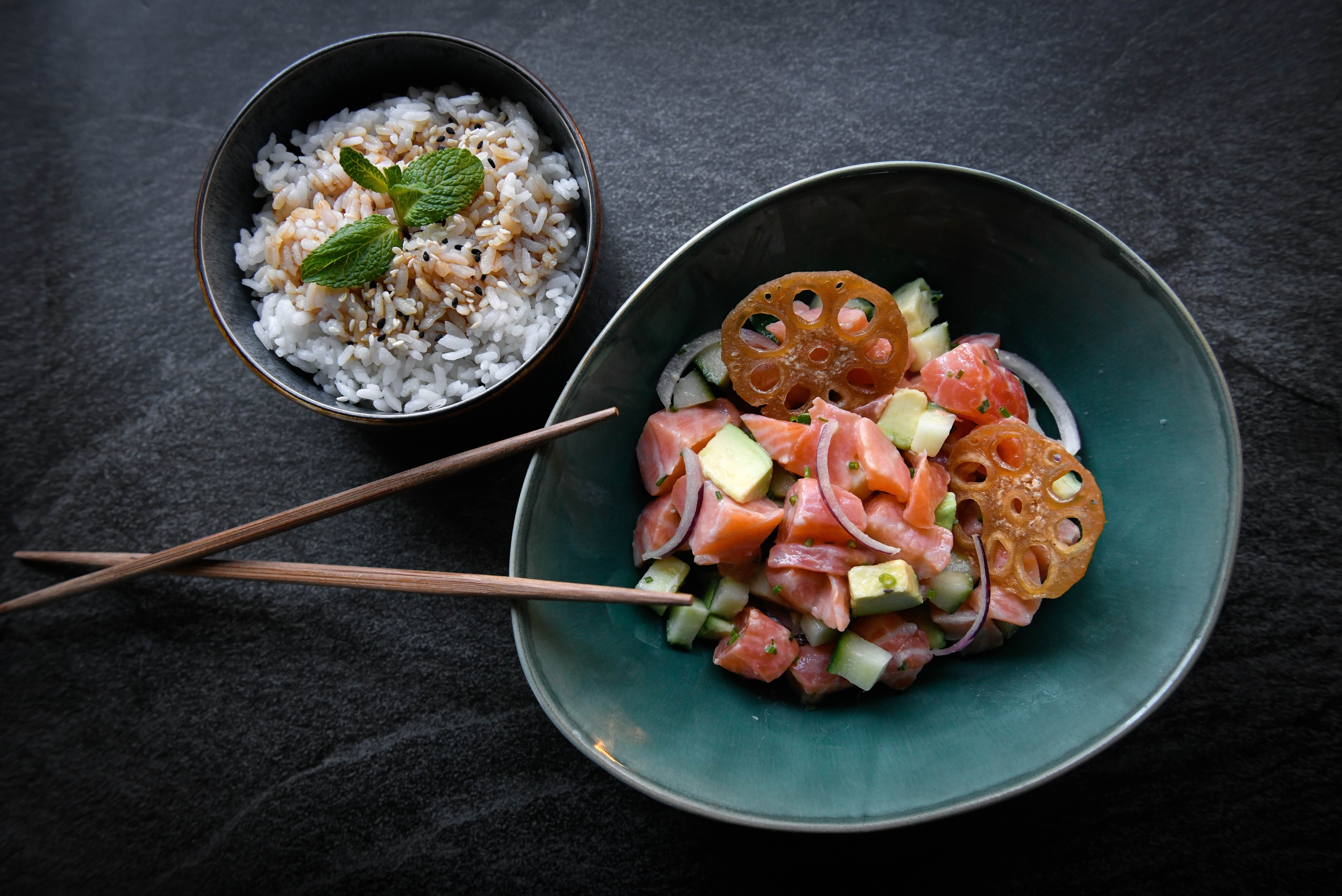 Ceviche Saumon 🥢🐟🥒🍋🍚