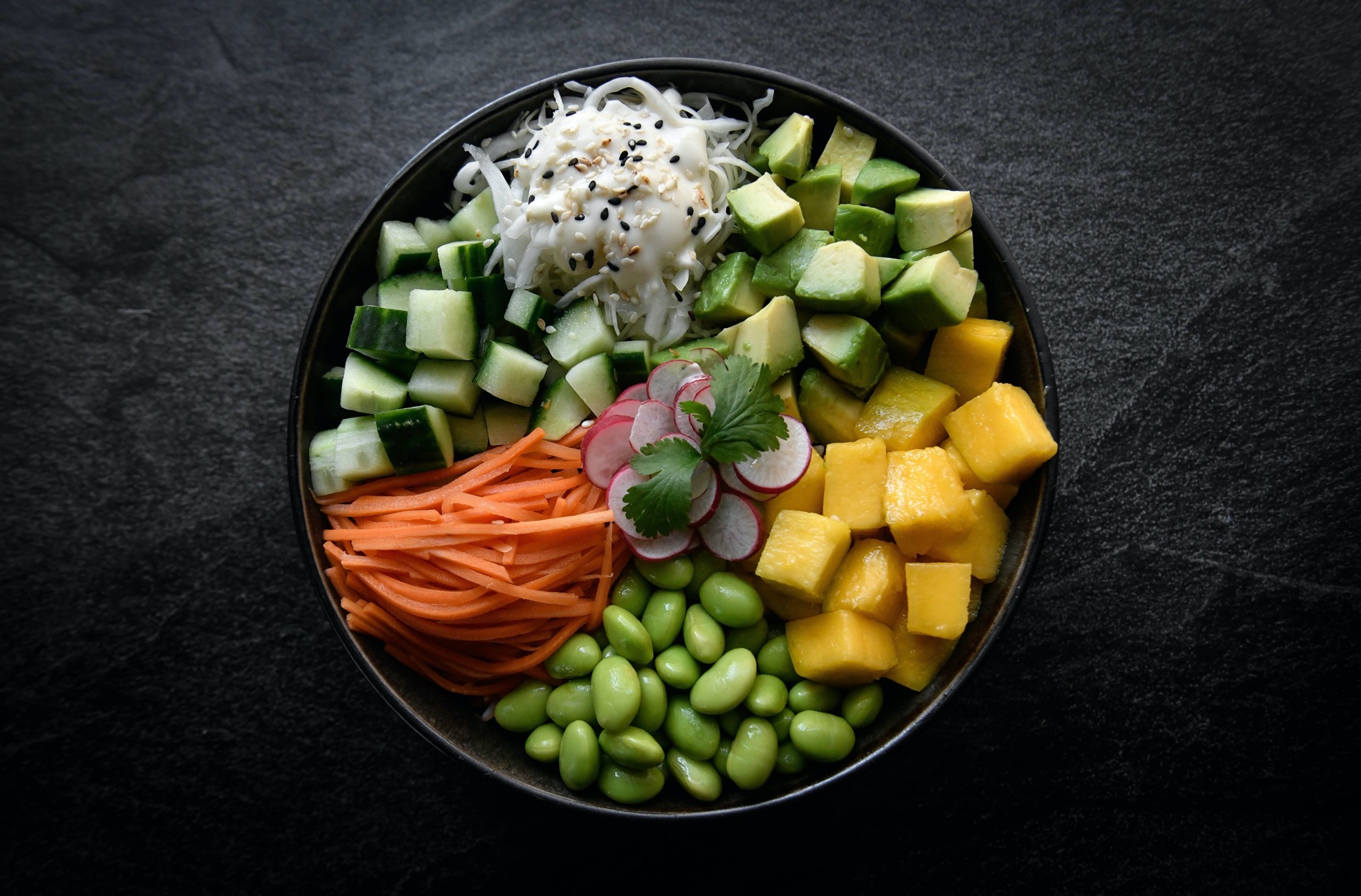 Poke Veggie 🥢🥕🥭🥑🥒🥗🍚