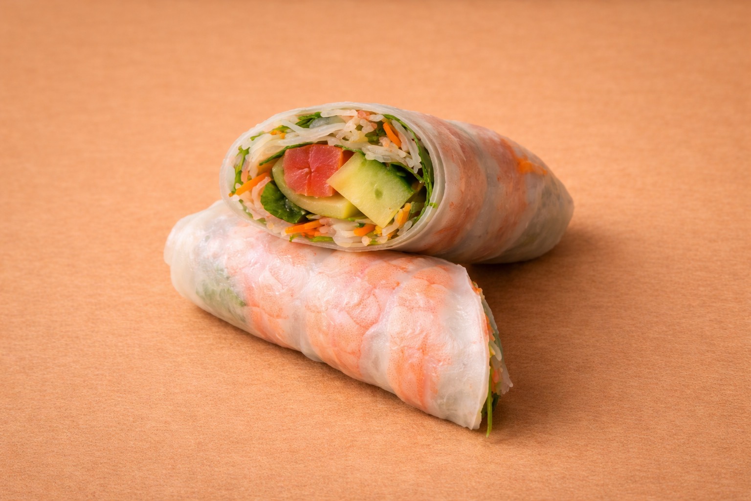 Rouleau de printemps Saumon Avocat