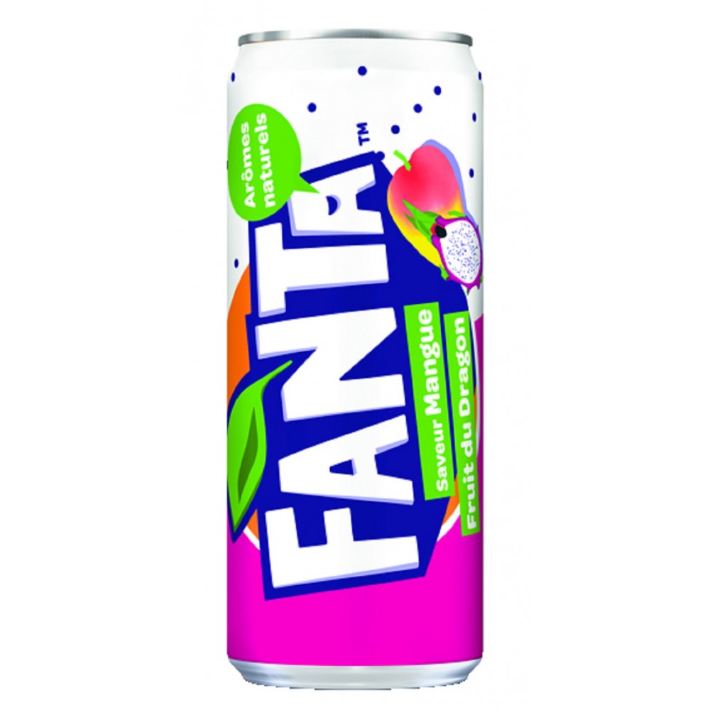 Fanta Mangue et Fruit du Dragon 33cl