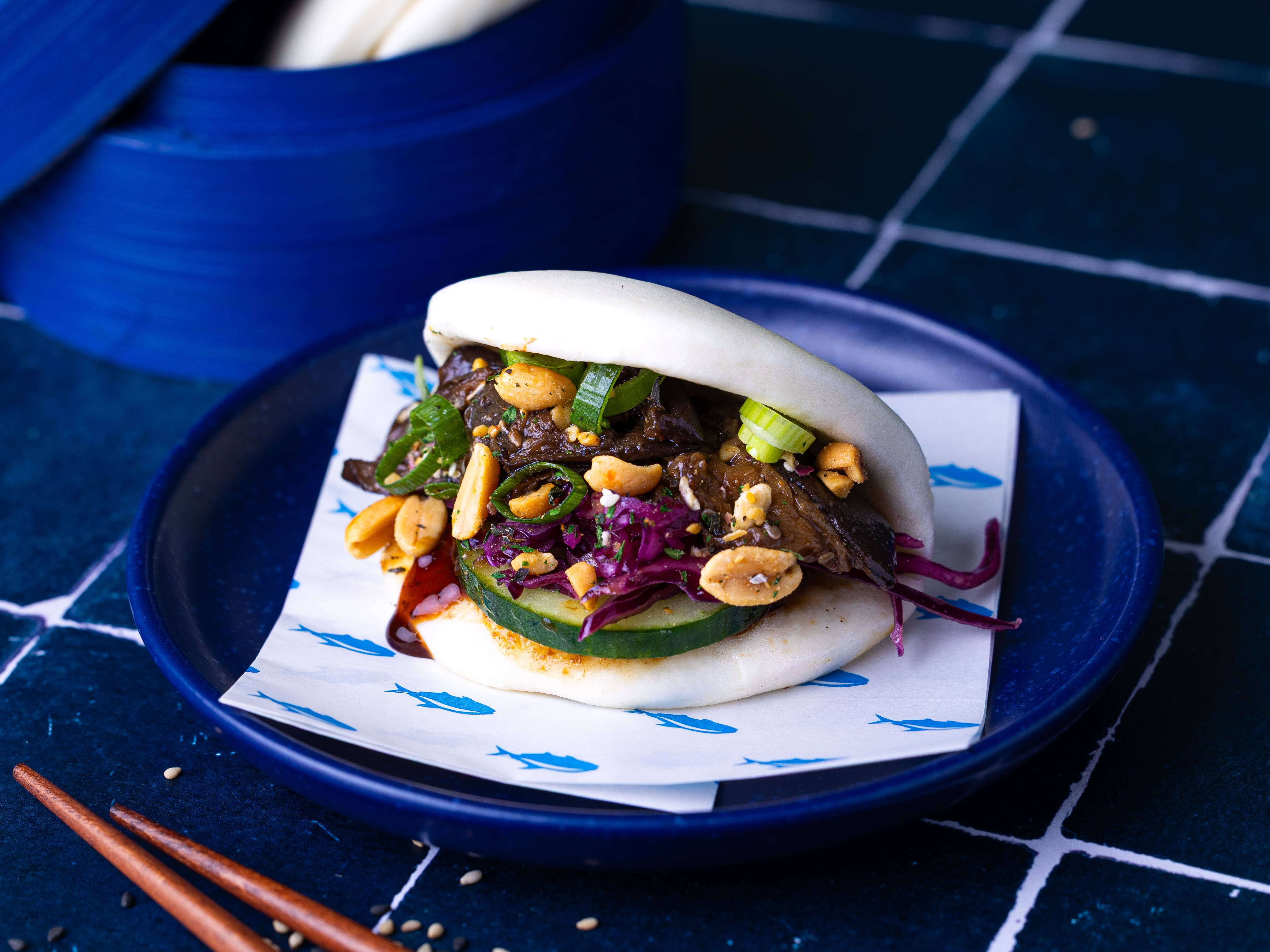 Gua Bao Aubergine Miso. 🌱