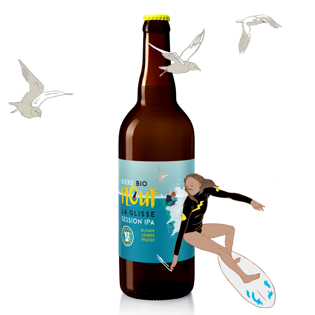 Bière Plouf Bio GLISSE  - IPA