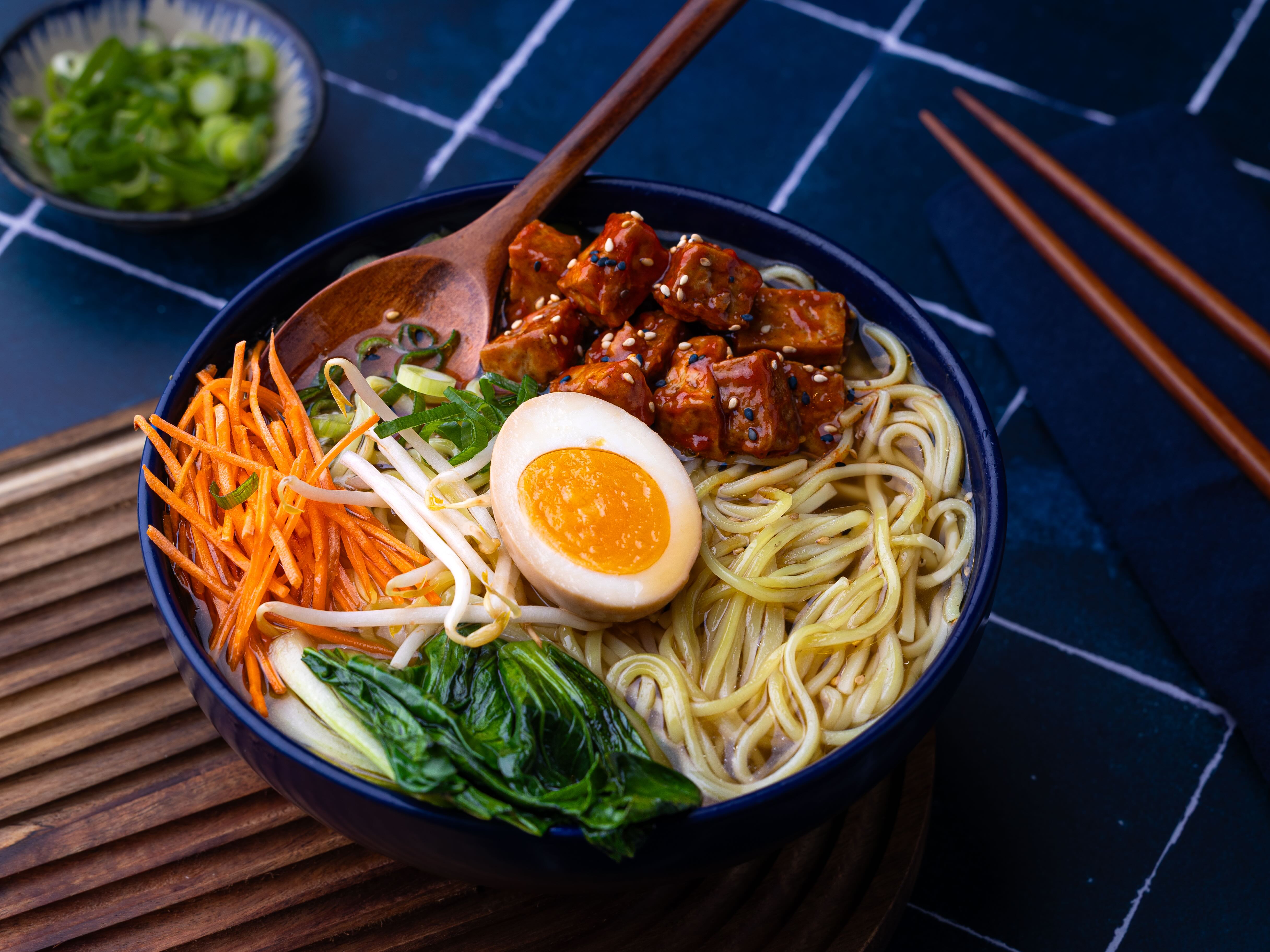 Ramen Smoked Tofu BBQ