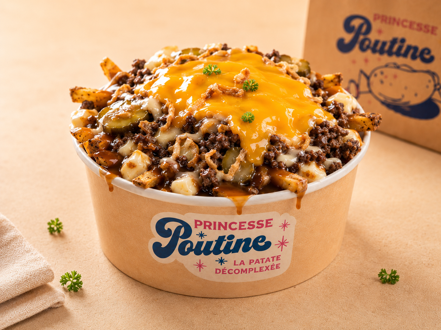 🥔 Poutine Smash Burger 🍔🧀🥒