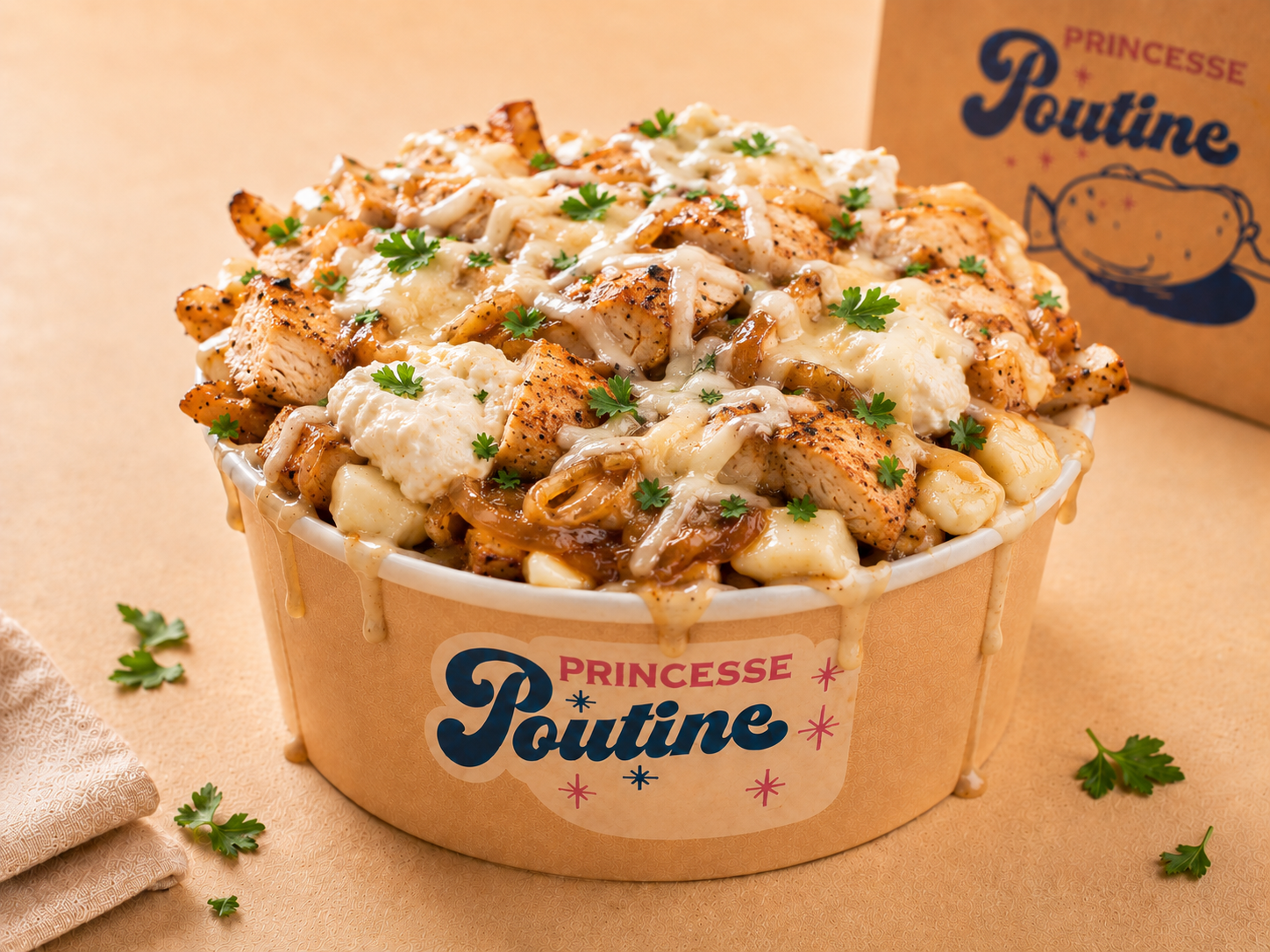 🥔 Poutine Chicken Creamy 🍗🧀