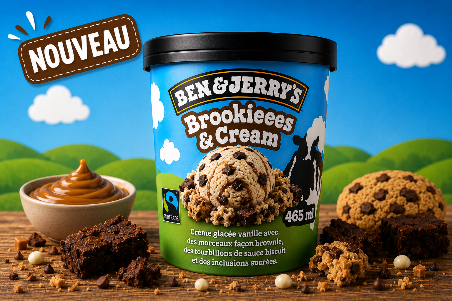 🔵 Brookieees & Cream 🍪🍫 - 465ml🍦