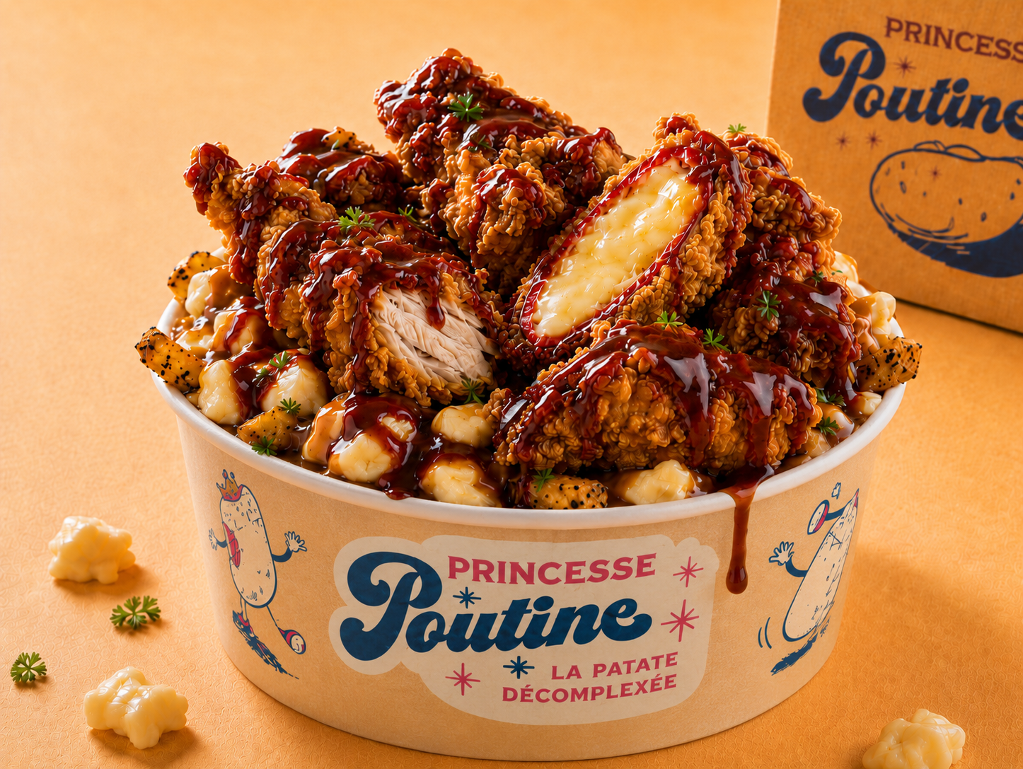 🥔 Poutine BBQ Crispy 🍗🔥🌶️