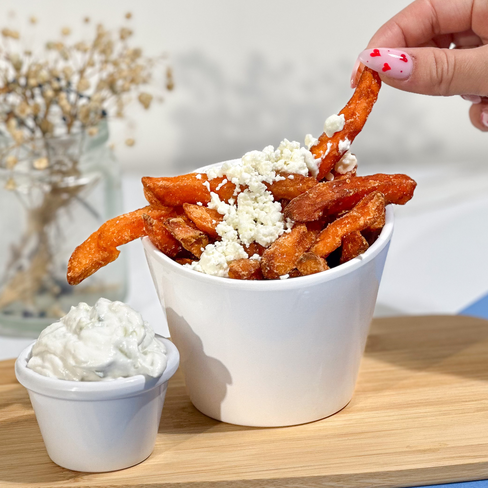 Frites de patate douce Fêta
