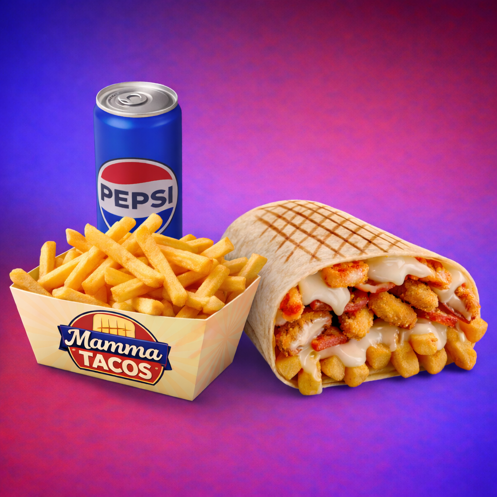 Tacos à composer + Frite + Boisson Mamma