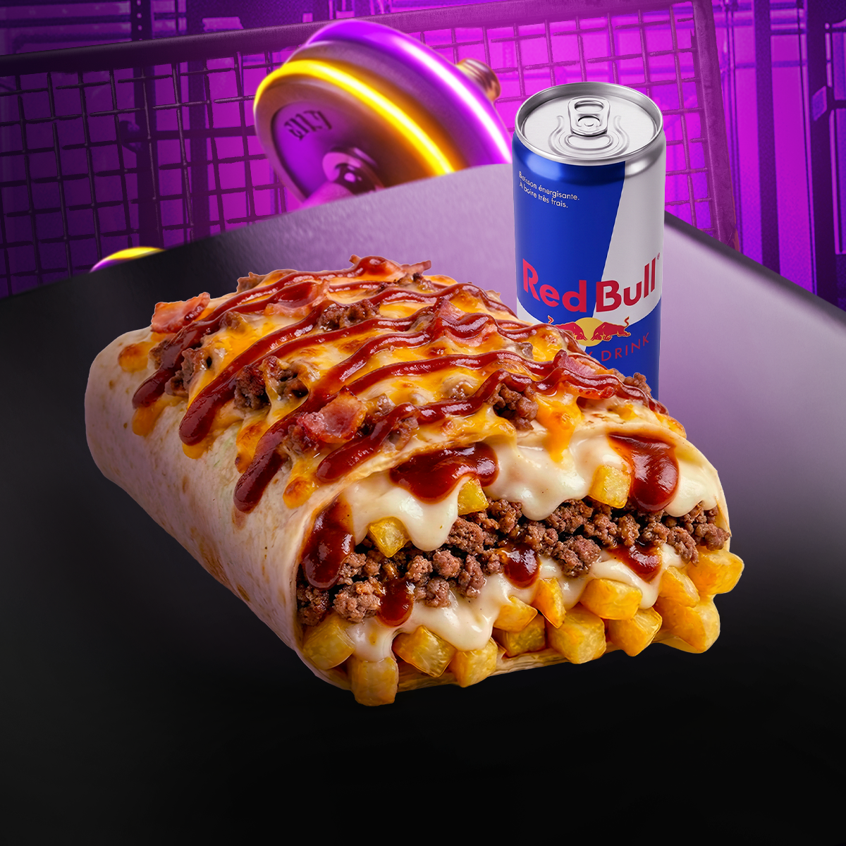 MENU TACOSTAUD + RED BULL