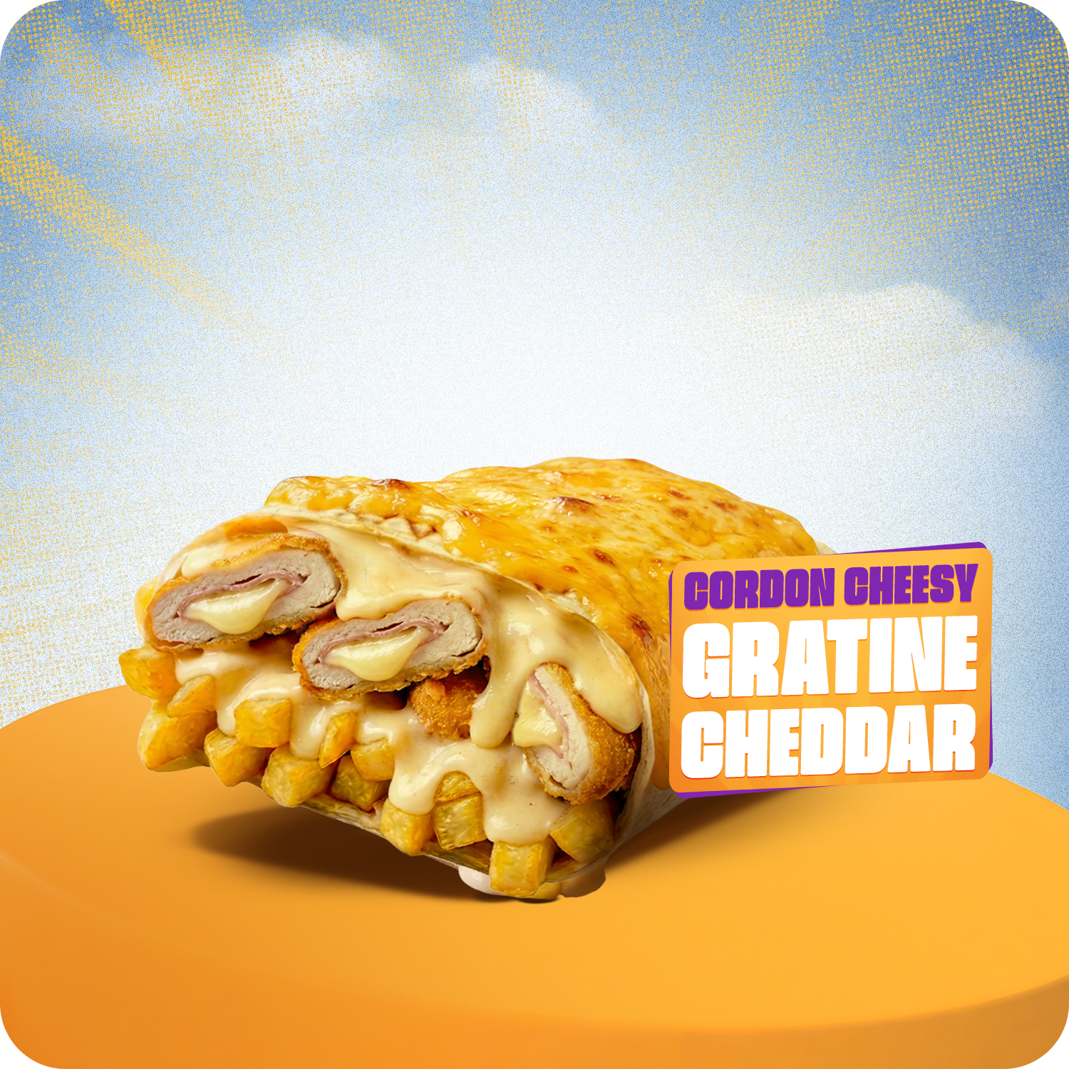 Tacos Cordon Cheeesy Gratine