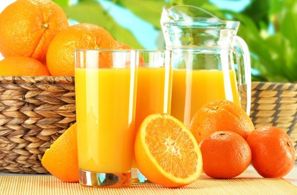 Jus d'orange pressé