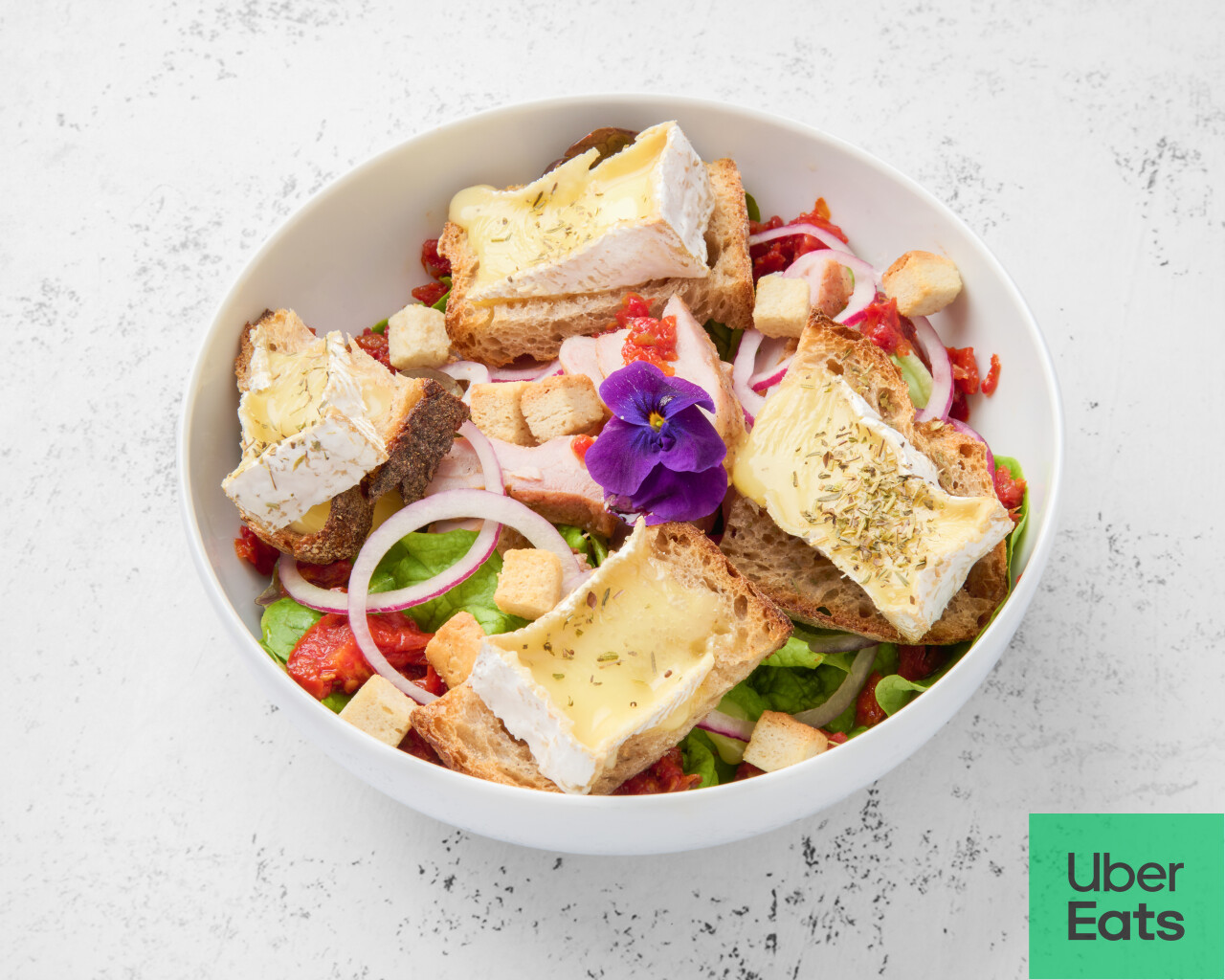 Salade camembert