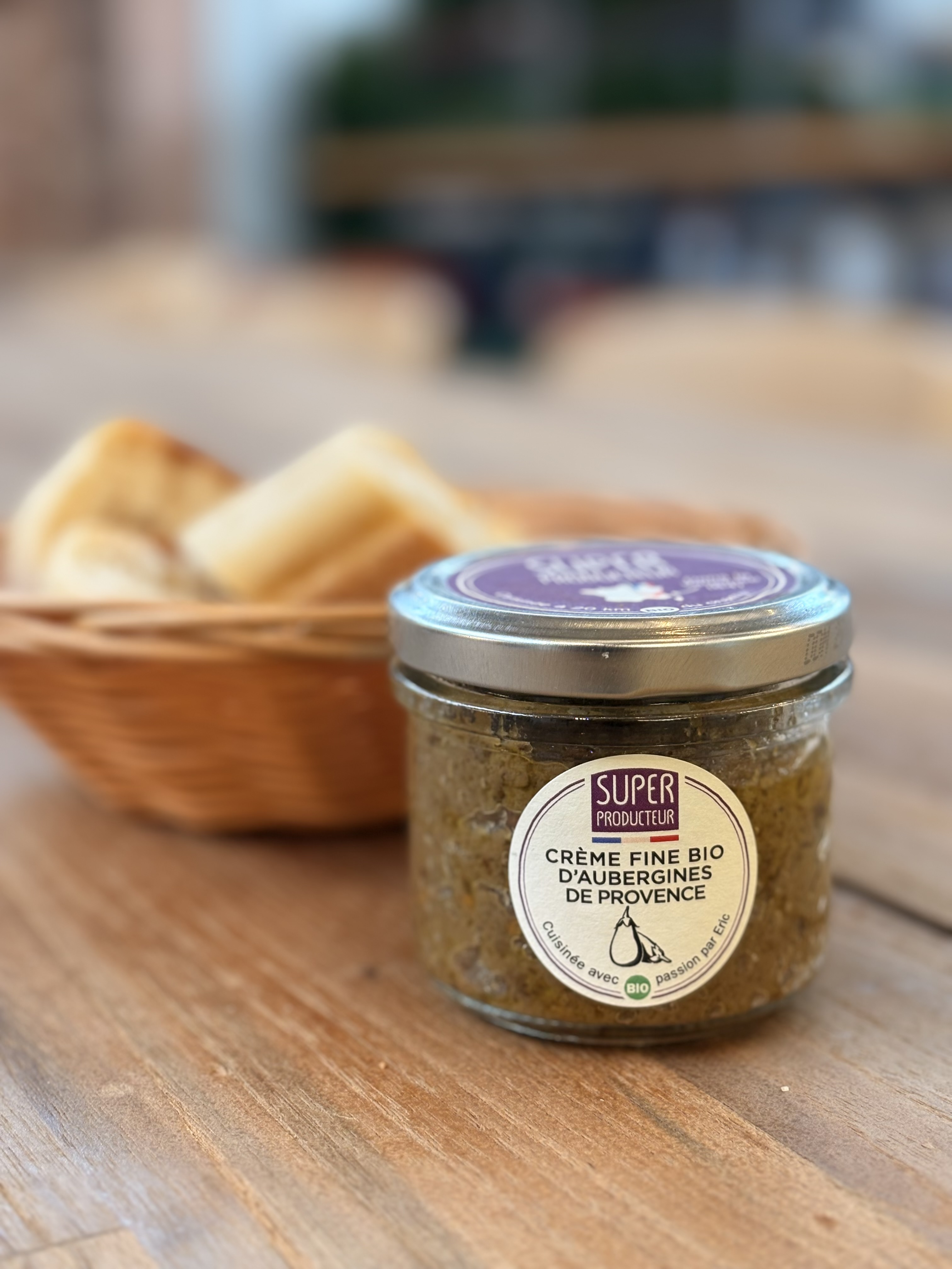 Crème fine bio d'aubergine de Provence