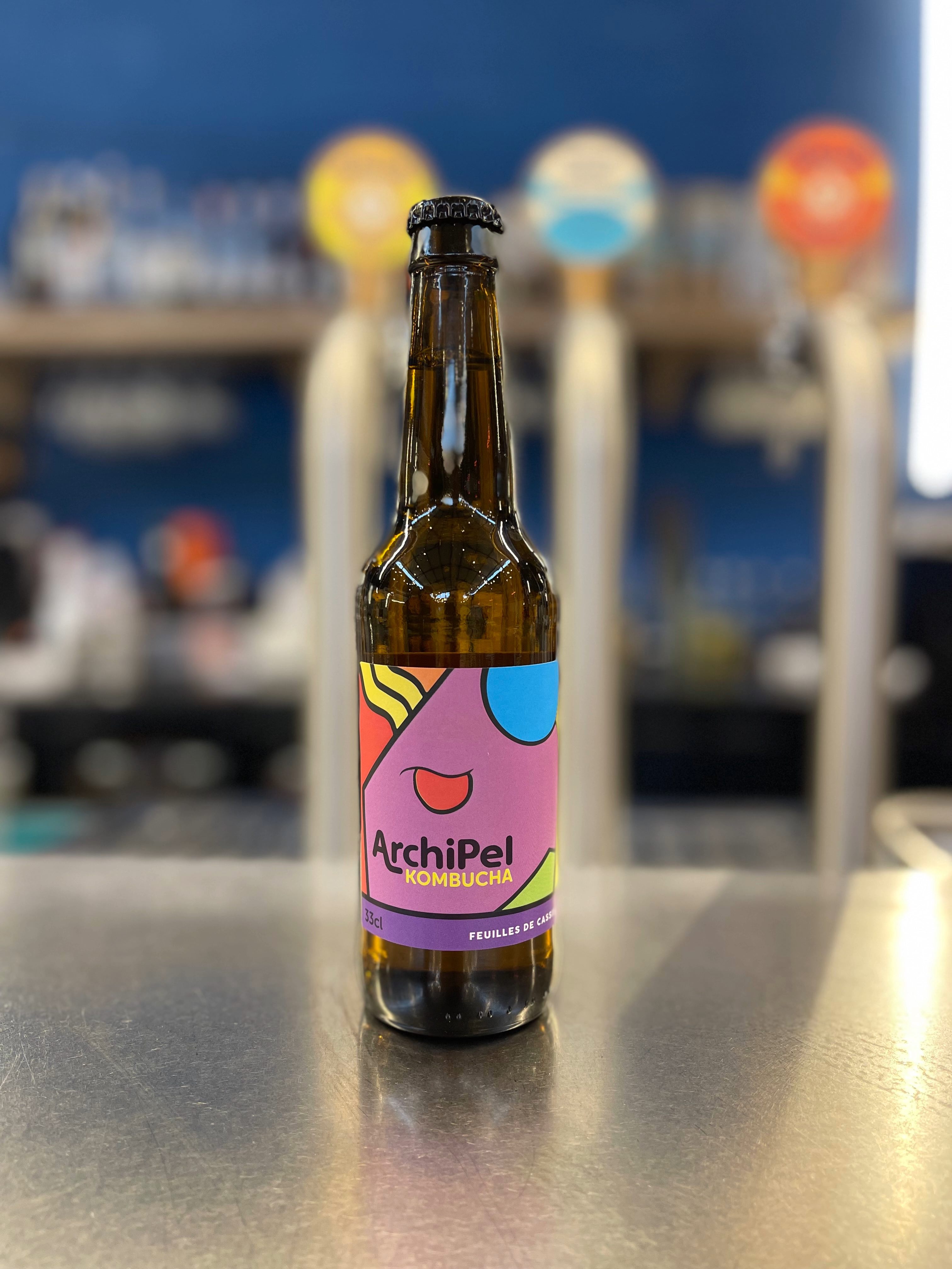 Kombucha feuille de cassissier Archipel 33cl
