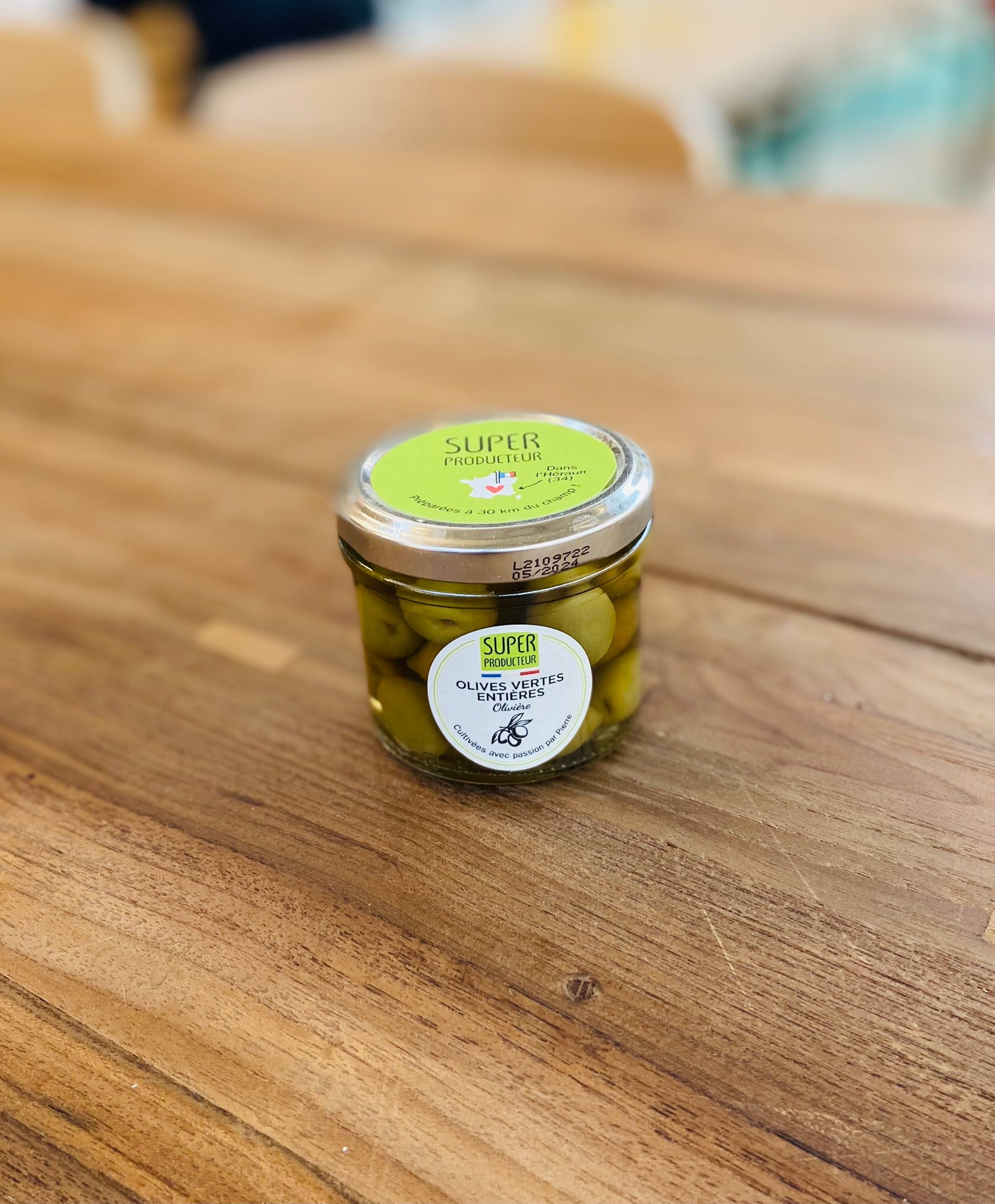 Olives Vertes Entières Olivière - 110g