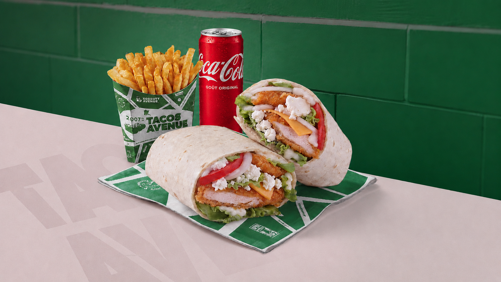 MENU WRAP TENDERS CHÈVRE 🌯🍟🥤
