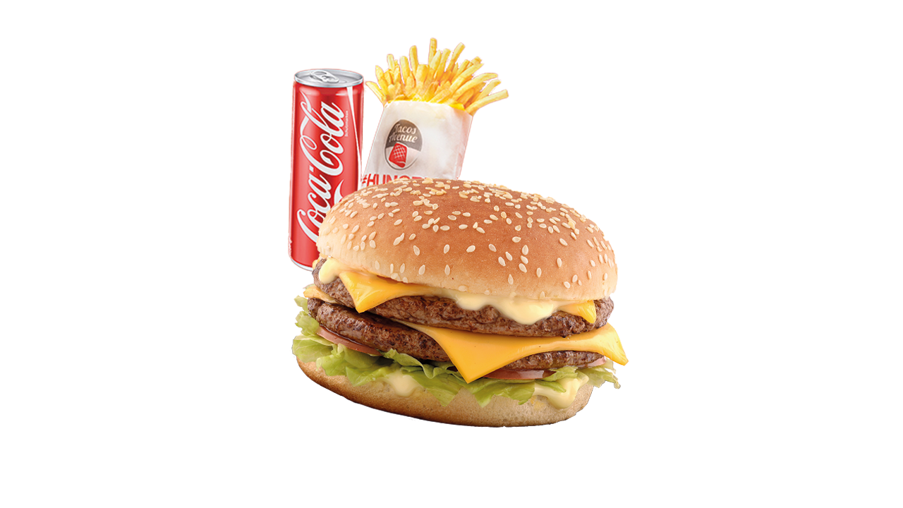 MENU DOUBLE CHEESE 🍟🥤