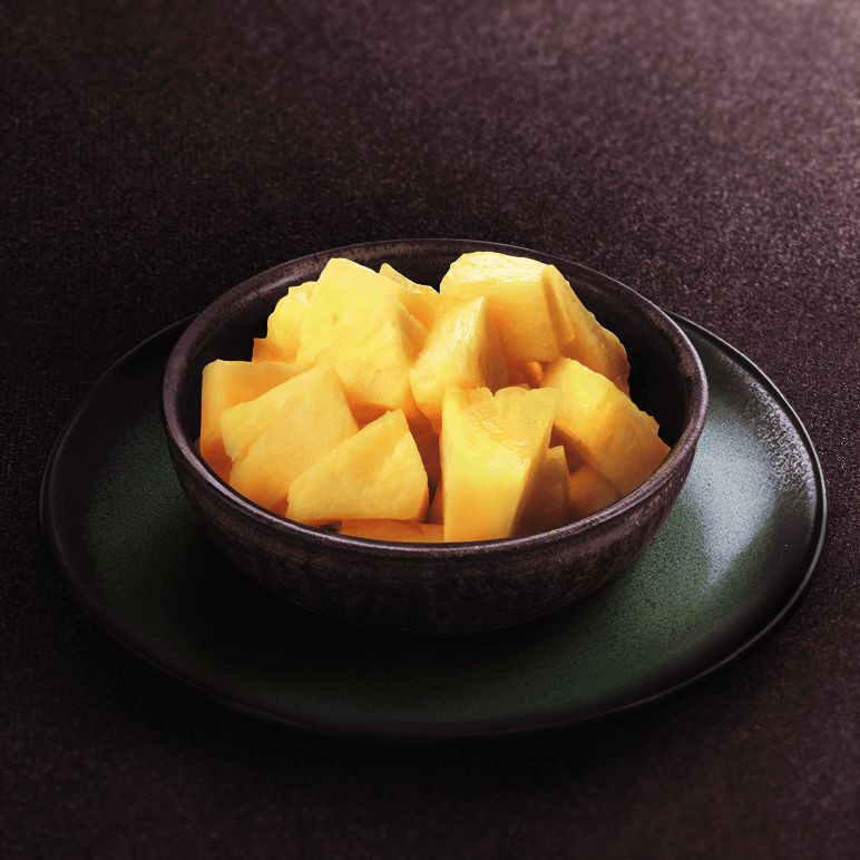 Coupe d'ananas frais
