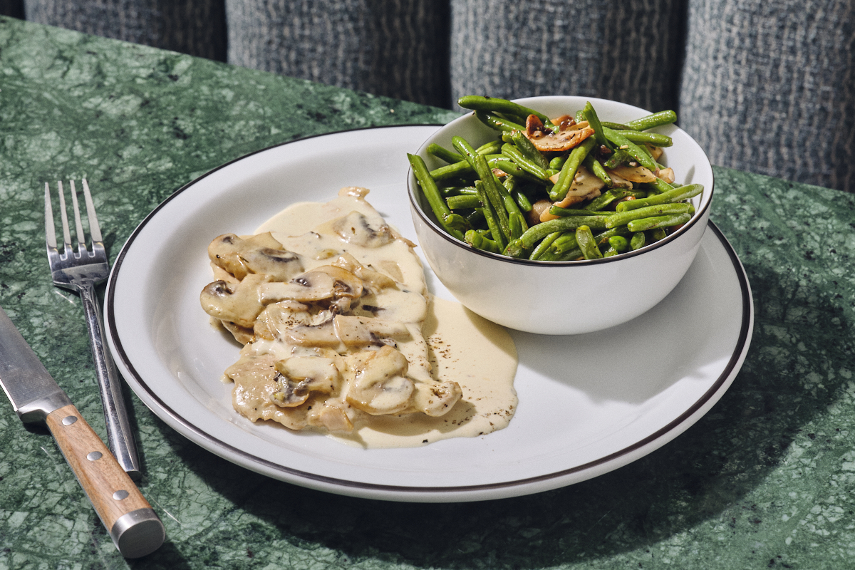 Escalope aux champignons
