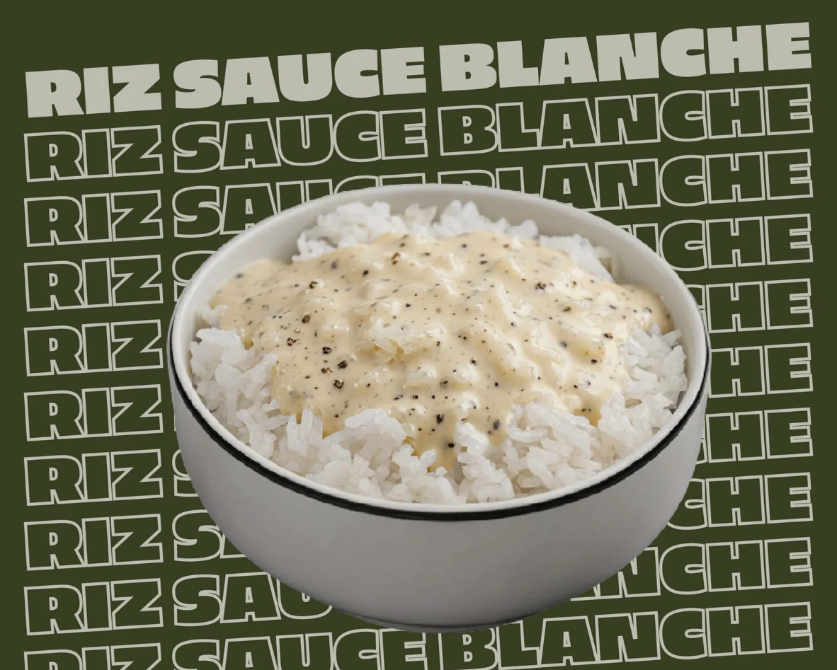 Riz sauce blanche