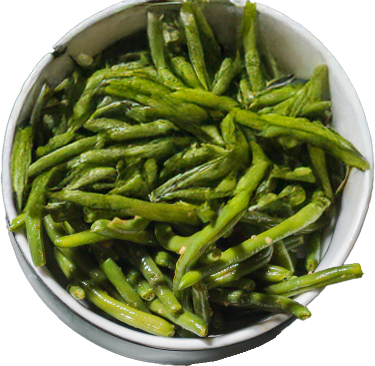 Haricots verts .