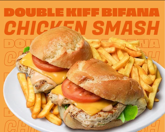 Double Kiff Bifana Chicken smash
