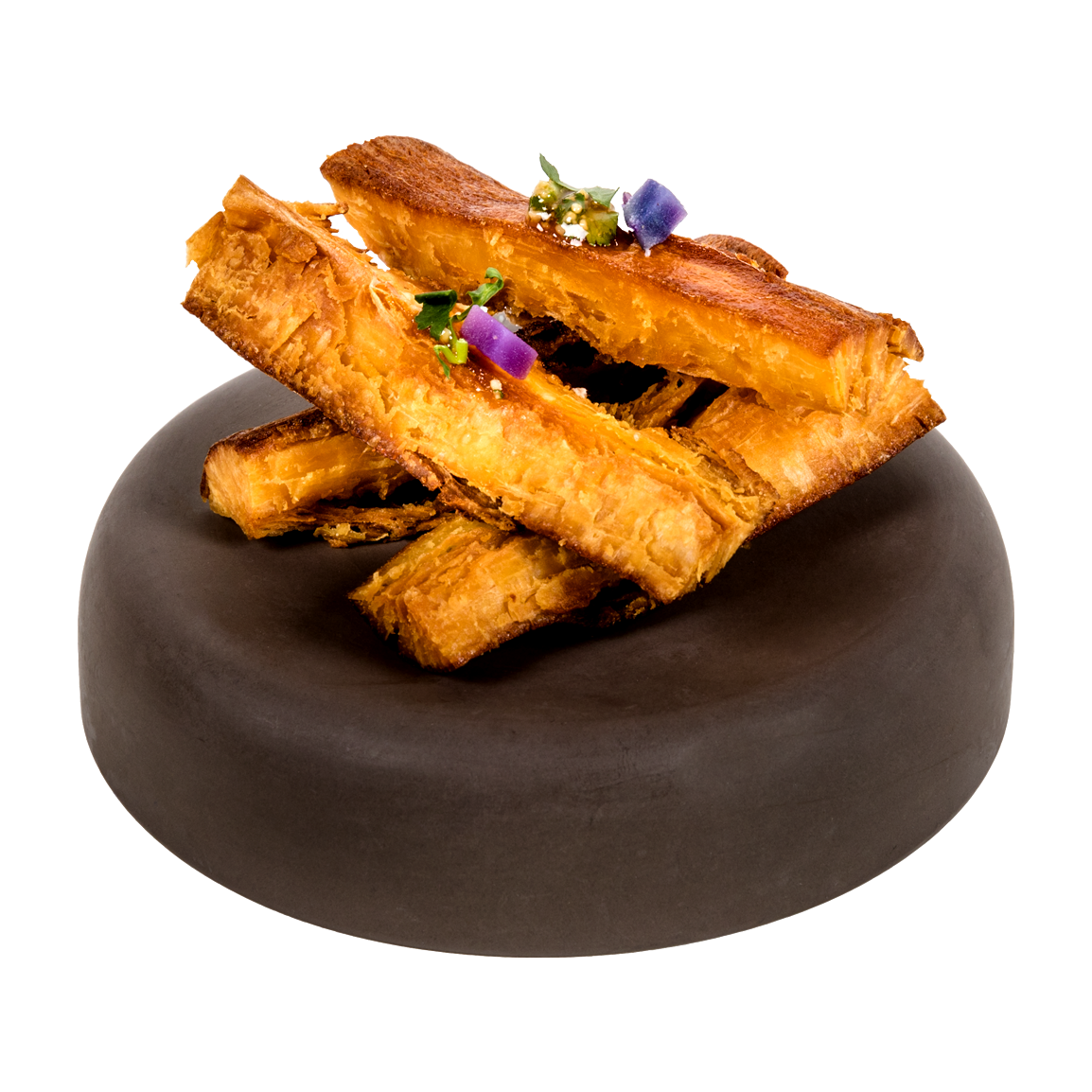 6 Frites de manioc, sauce chimichuri, fleur de sel