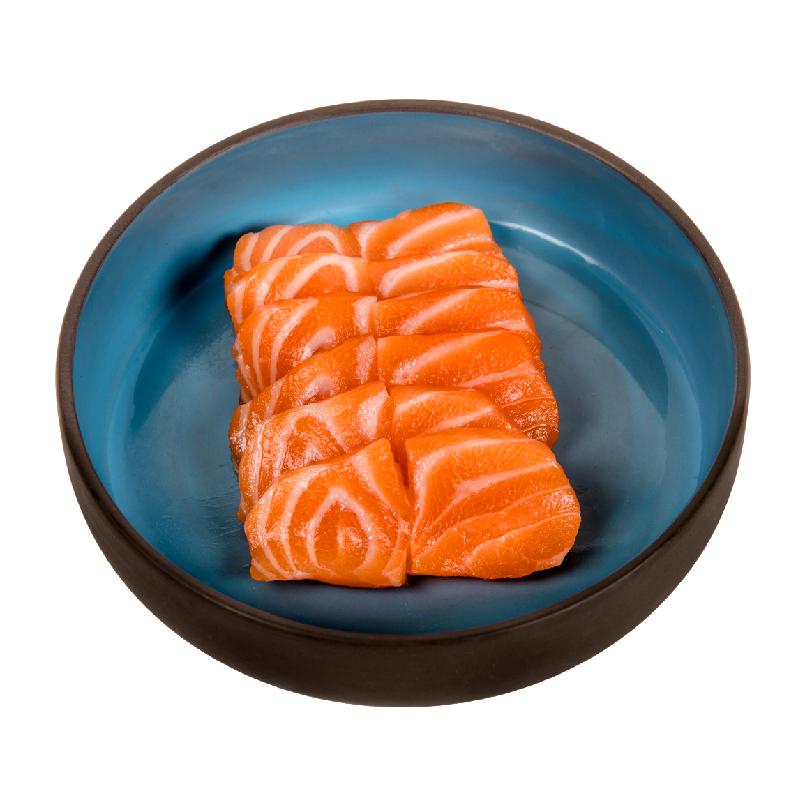 6 pièces de sashimi saumon label rouge.<br />Servi avec un bol de riz vinaigré.