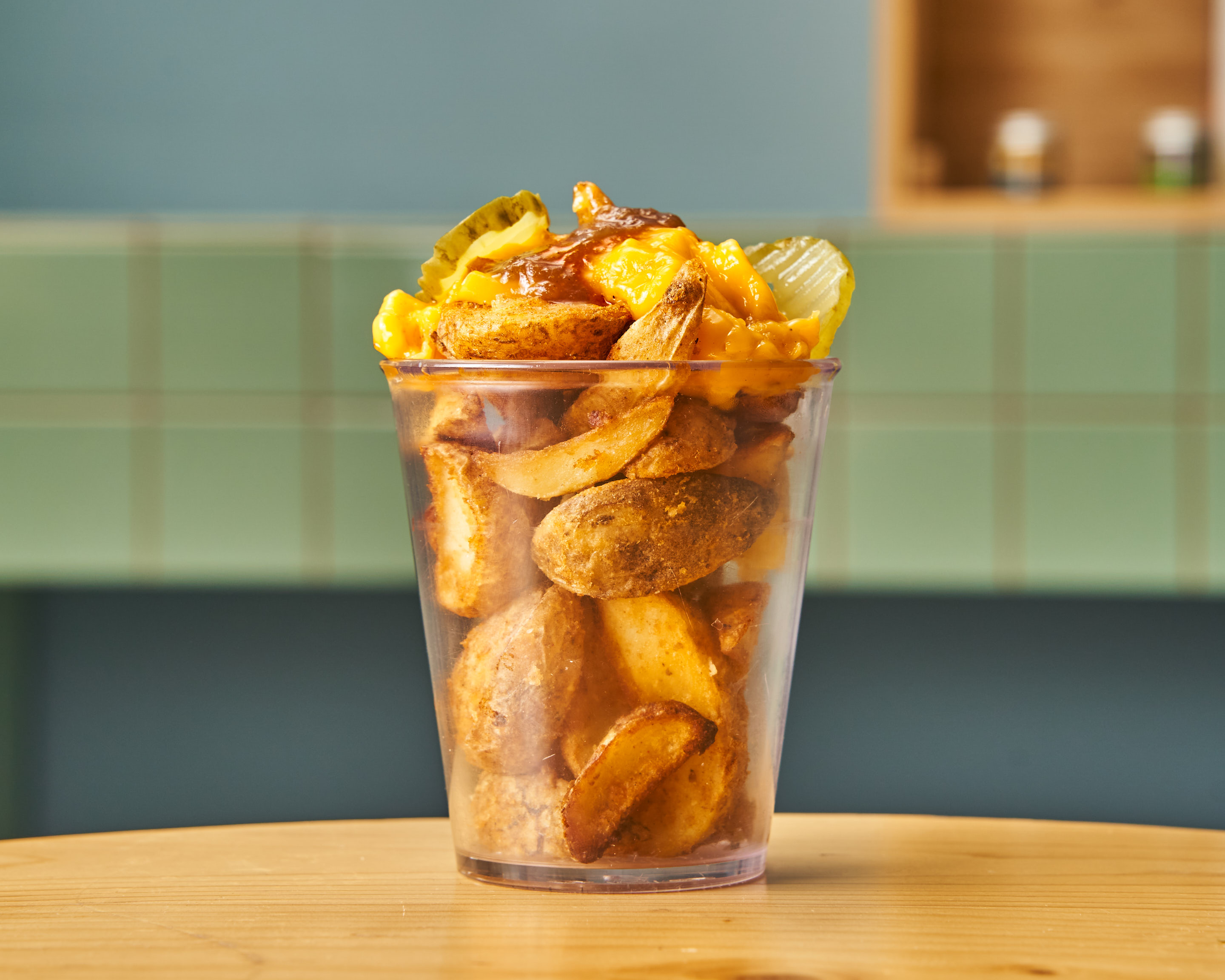 Les Loaded potatoes