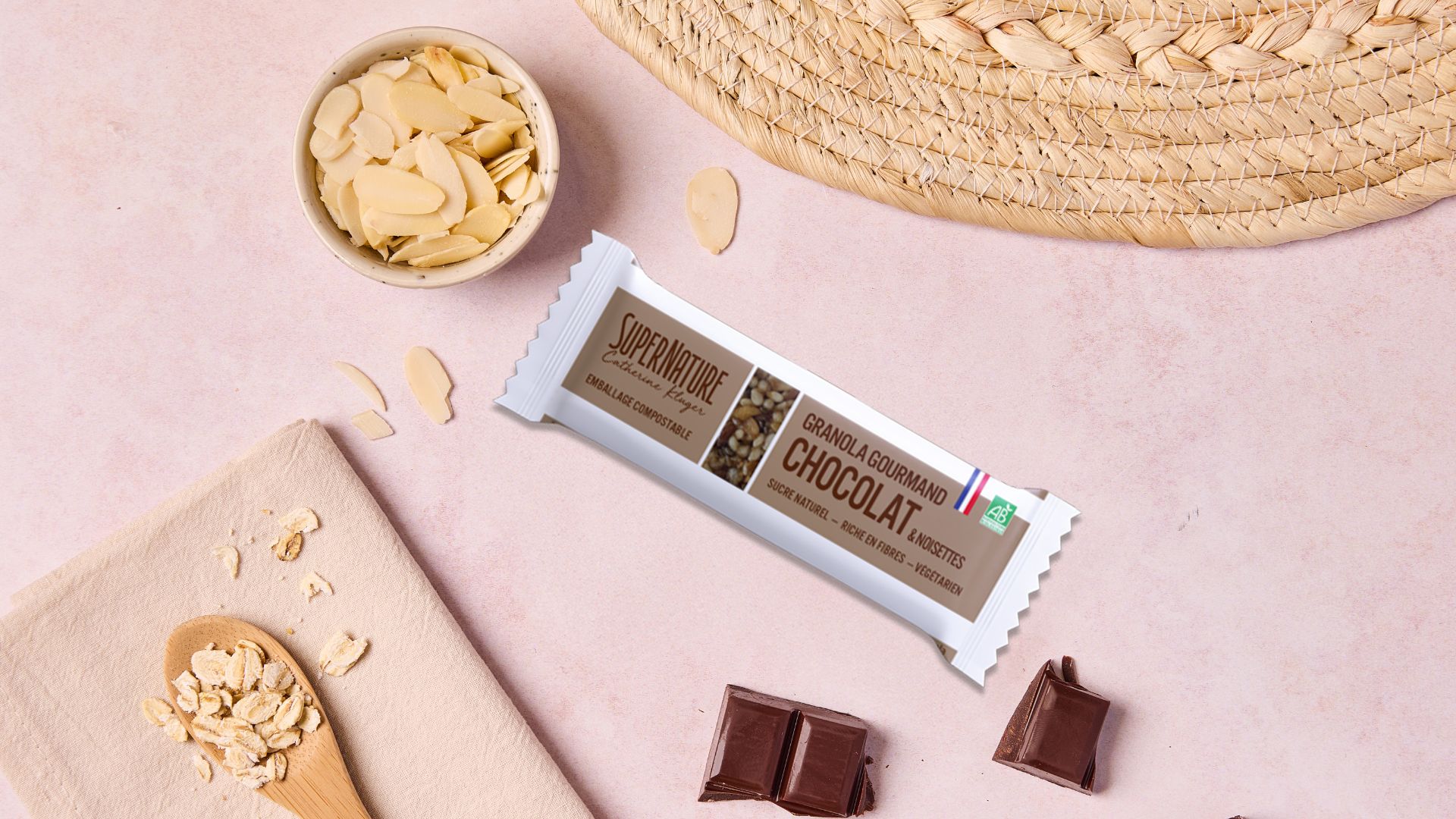 Barre de Granola BIO Chocolat & Graines