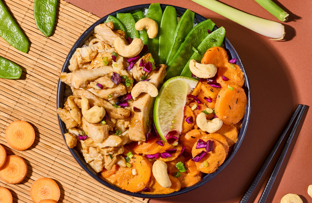 Hot Poké  Curry Massaman Poulet Teriyaki