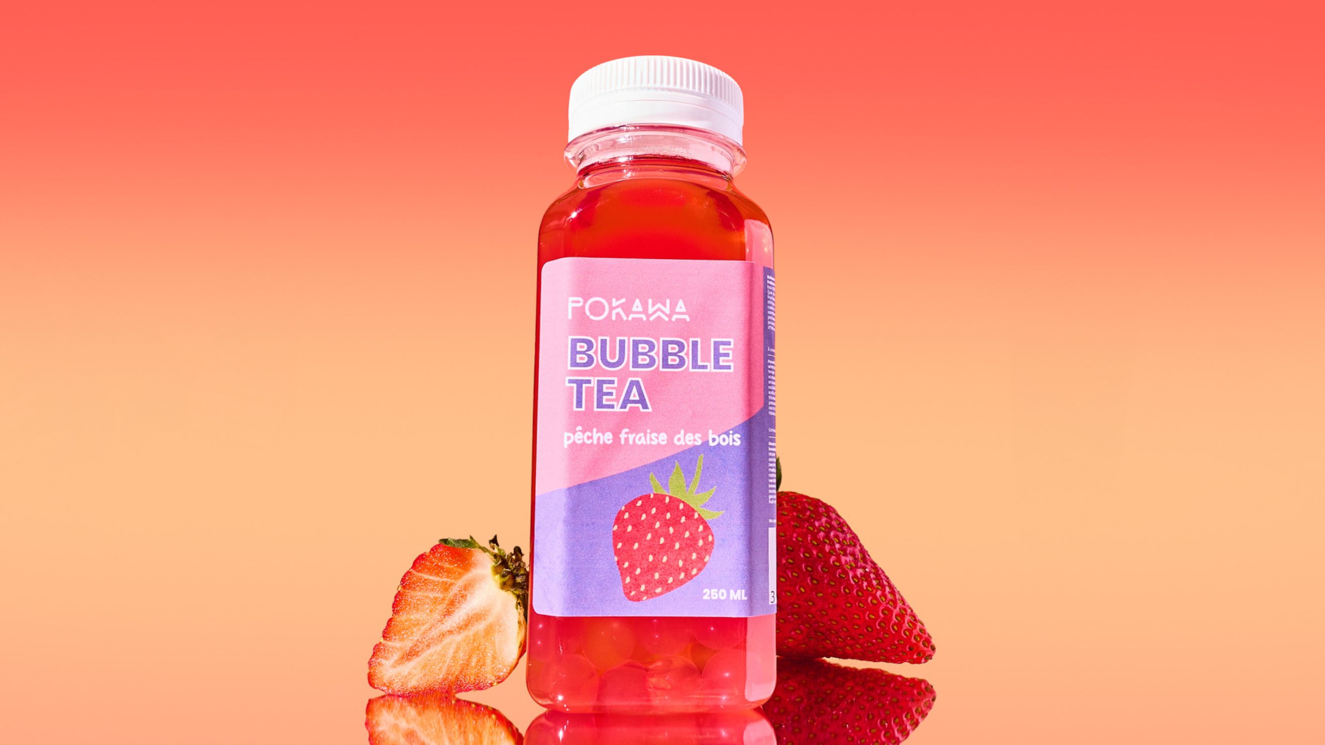 LIL Bubble Tea Pêche Fraise des bois 🍓