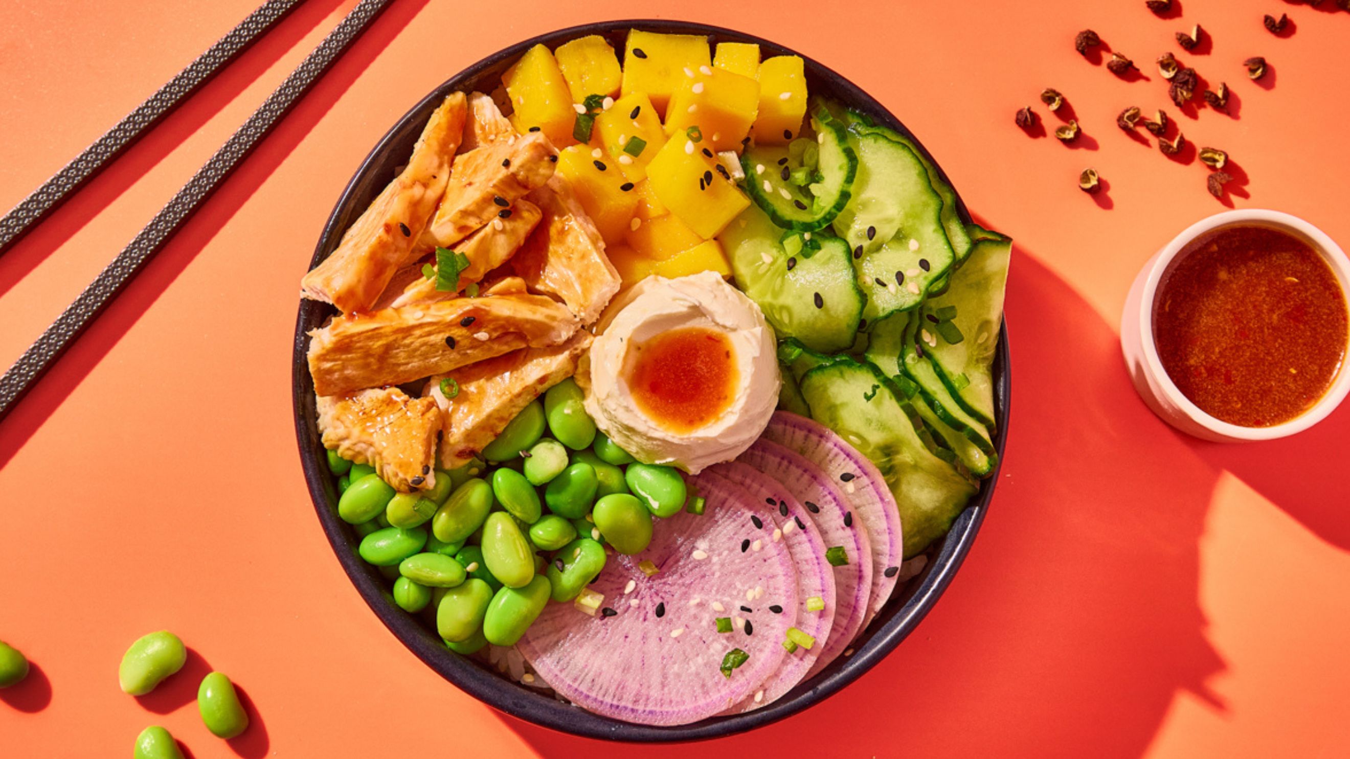 Poké de Diego Poulet rôti teriyaki