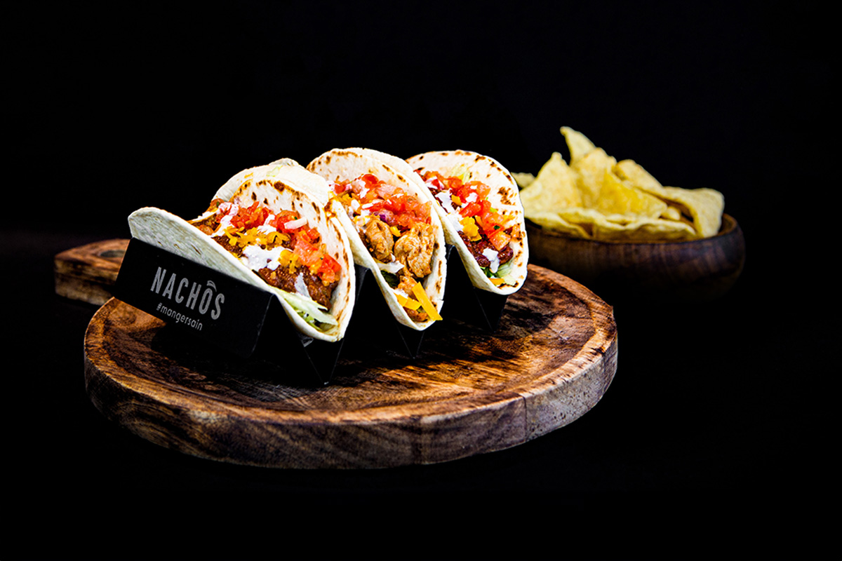Tacos - Découverte 3 viandes + sachet de nachos
