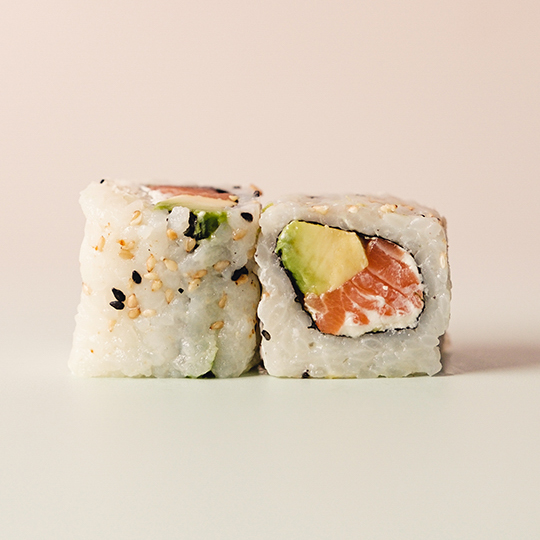 California saumon avocat crème cheese
