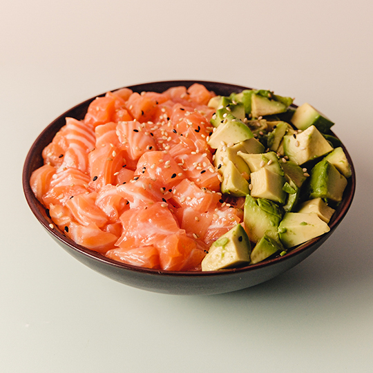 Chirashi tartare saumon avocat