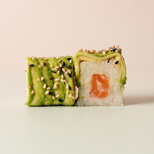Roll avocat saumon