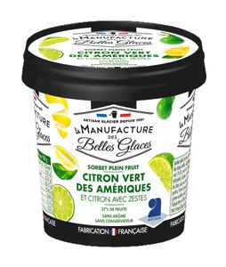 Sorbet en pot "Citron Vert des Amériques"