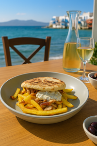 Gyros d'agneau et ses frites