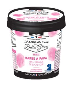 Glace en pot "Barbe à Papa"
